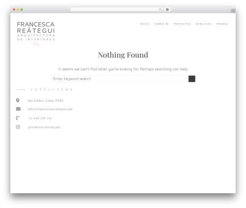 Kava WordPress theme - francescareategui.com