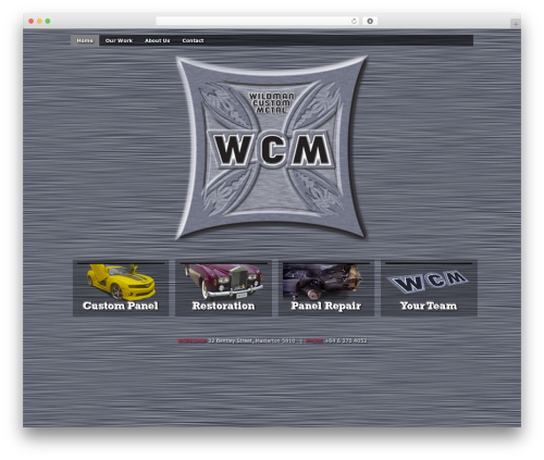 Menubar templates WordPress plugin - wildmancustommetal.com