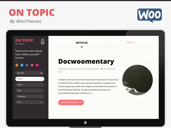 On Topic WordPress theme design On Topic WordPress theme design