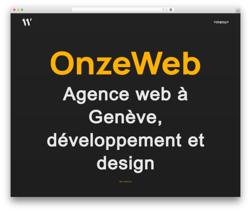 Onzeweb 3.0 theme WordPress - 11web.ch