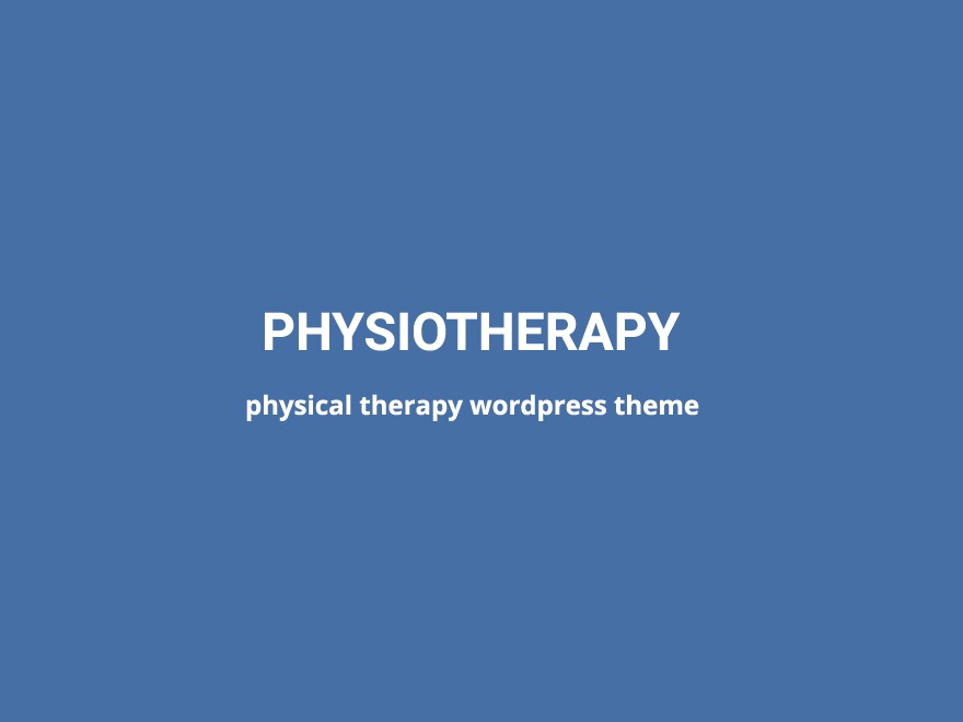Physiotherapy WordPress theme Physiotherapy WordPress theme