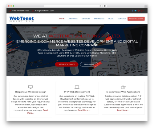 plan WordPress store theme - webtenet.com