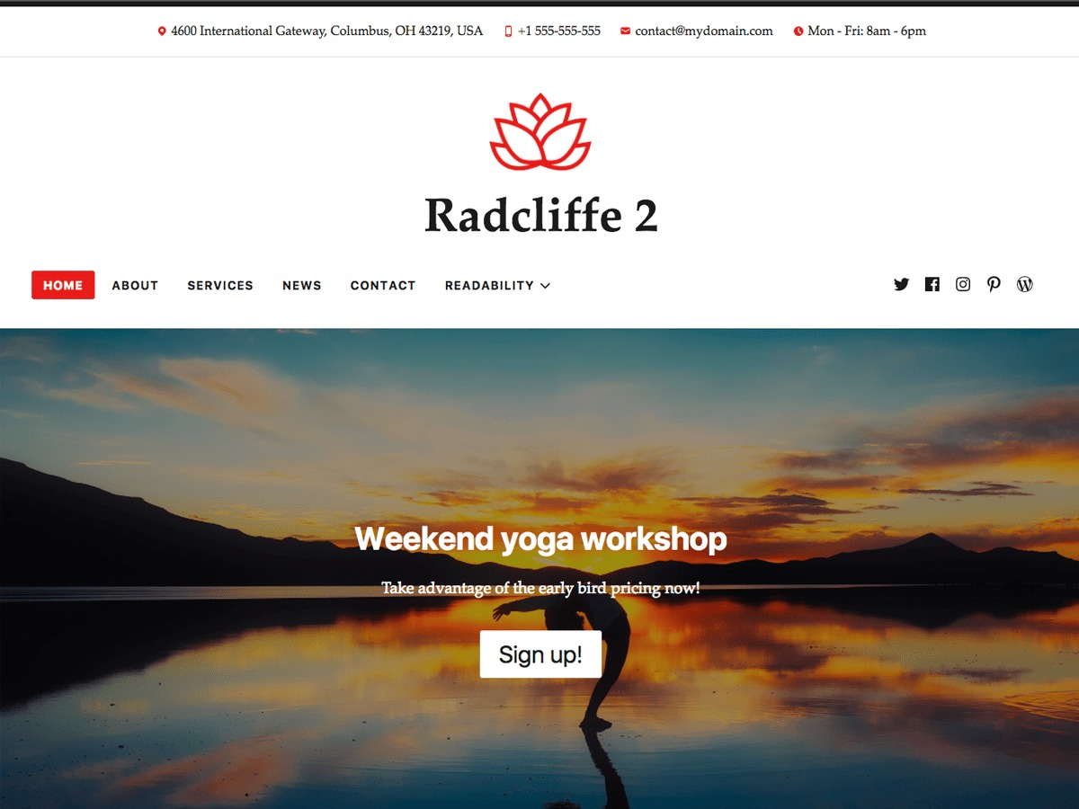 Radcliffe 2 - WordPress.com WordPress blog template