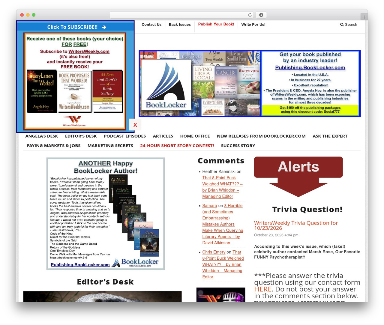sharp WordPress theme - writersweekly.com sharp WordPress theme - writersweekly.com