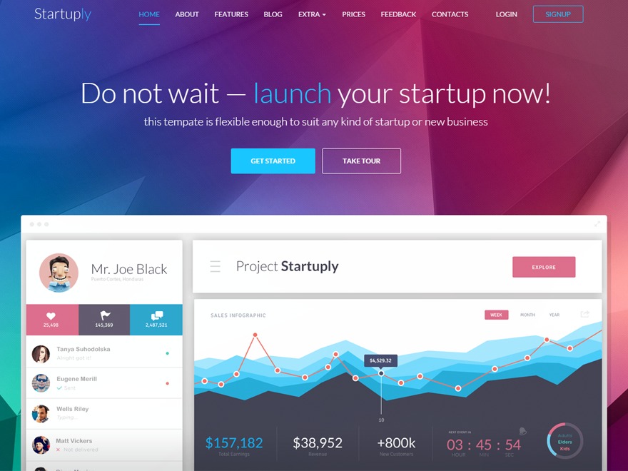 Startuply .navigation-toggle WordPress theme design by Vivaco
