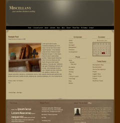 Theme WordPress Miscellany by Mina