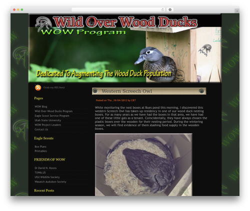 The Last Fall WordPress theme - wildoverwoodducks.org