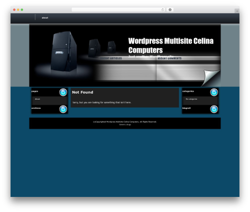 Theme WordPress Dark Hosting - wp.celinacomputers.com