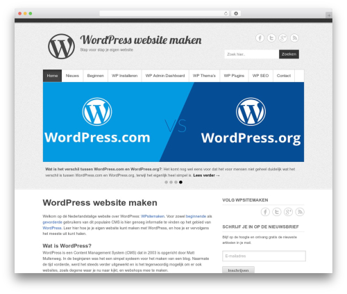 Theme WordPress Simple Catch Pro - wpsitemaken.nl