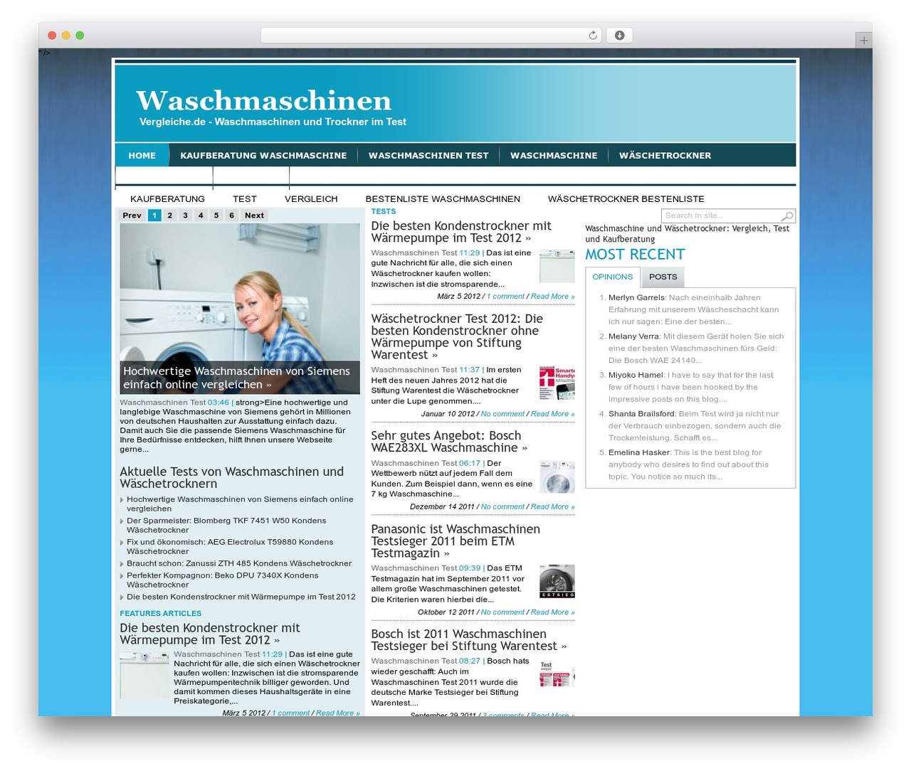 Transcript WP theme - waschmaschinenvergleiche.de