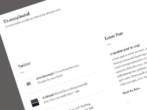 un.complicated Wordpress Theme WordPress theme by Justin Young