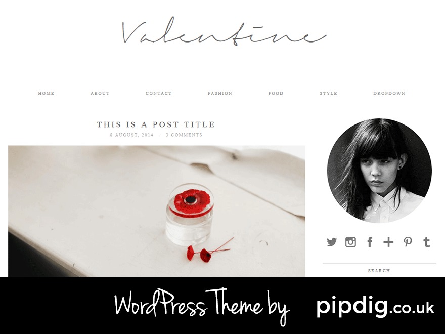 Valentine (pipdig) WordPress theme by pipdig