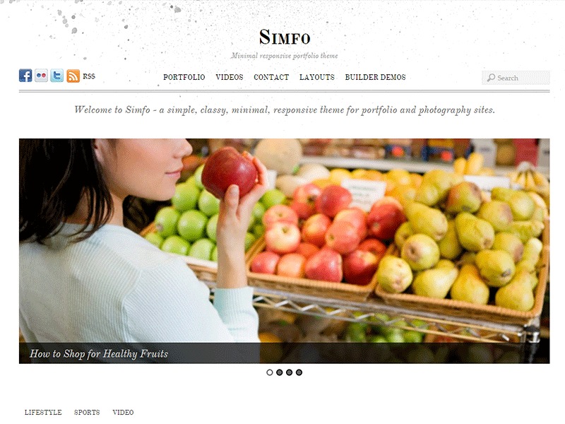 WordPress theme Simfo WordPress theme Simfo