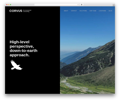 WordPress theme Snow - corvusenvironmental.com