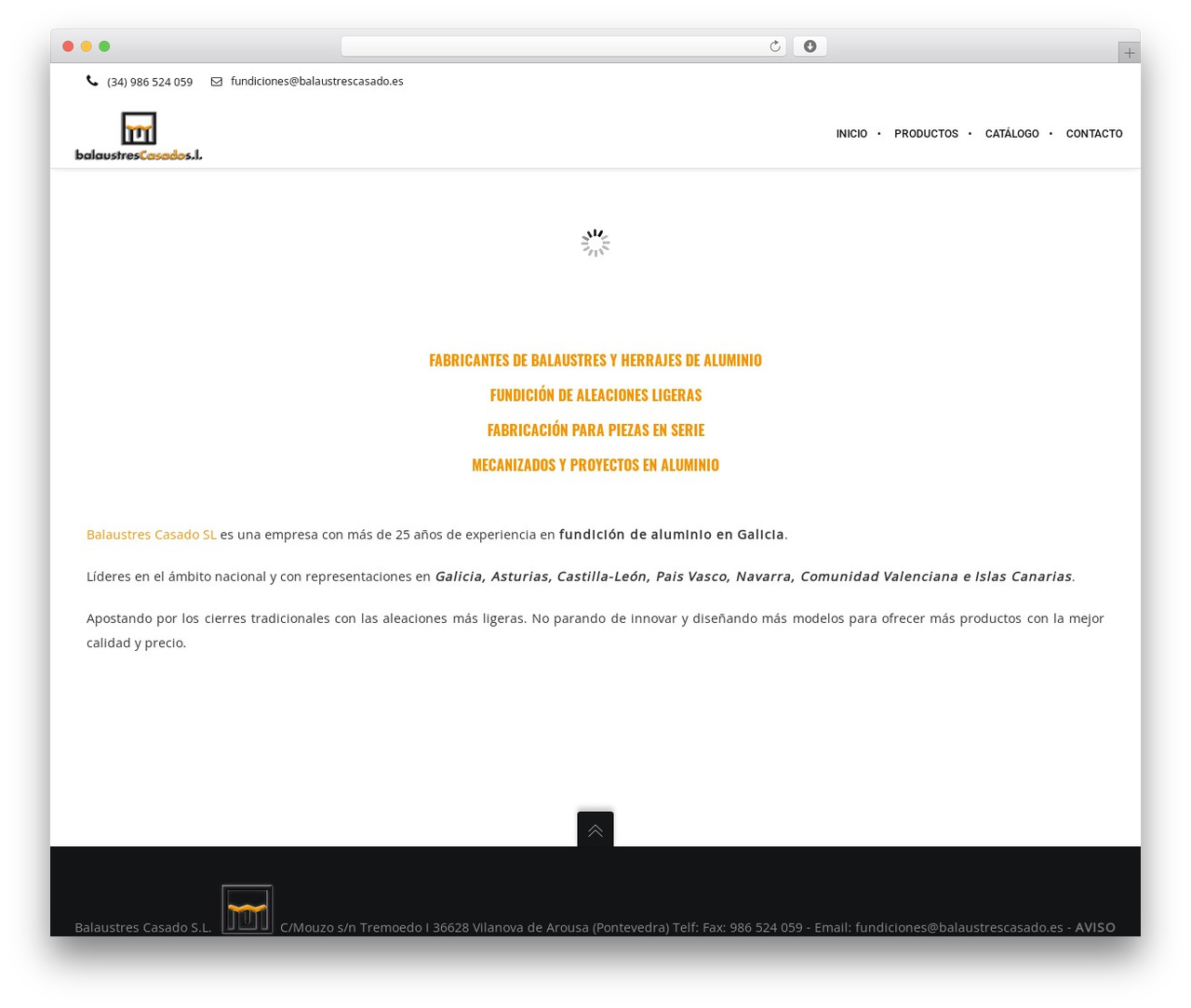 WordPress theme Brooklyn - balaustrescasado.es