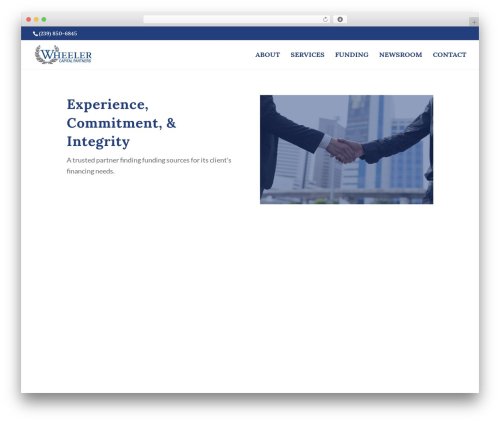 WordPress theme Divi - wheelercapitalpartners.com