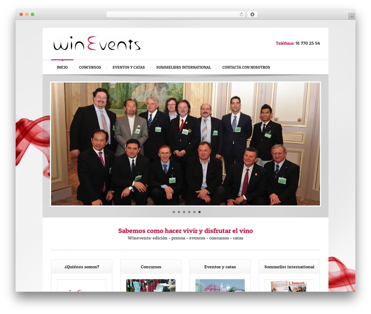 WordPress theme emode - winevents.es