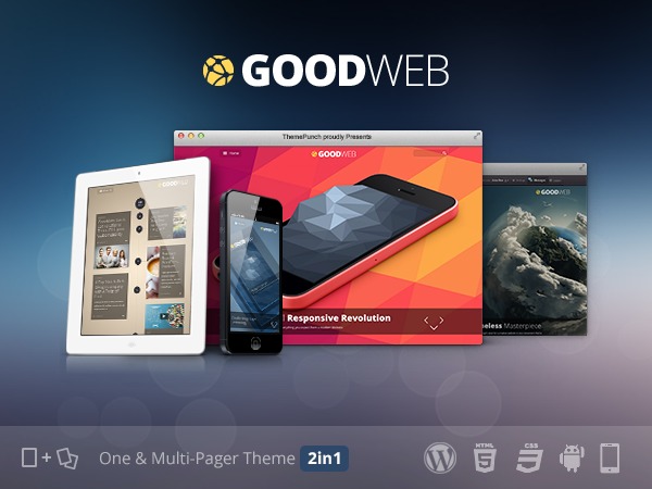 WordPress theme Goodweb - One + Multipage WordPress Theme WordPress theme Goodweb - One + Multipage WordPress Theme