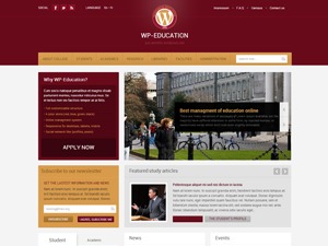 WordPress theme WP-Education WordPress theme WP-Education