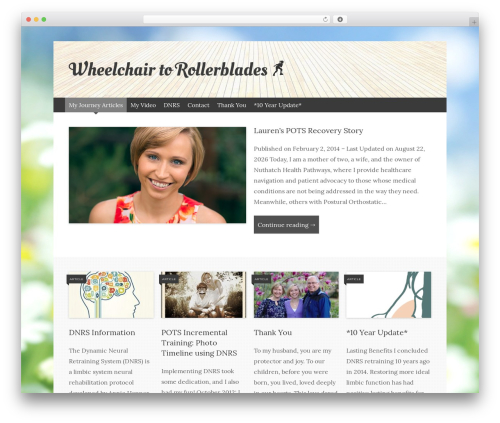 WordPress website theme Expound - wheelchairtorollerblades.com