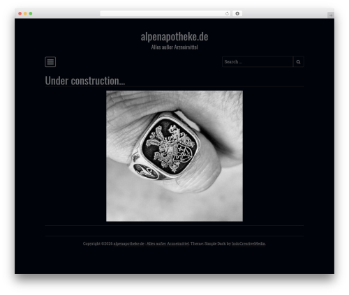WordPress website theme Simple Dark - alpenapotheke.de WordPress website theme Simple Dark - alpenapotheke.de