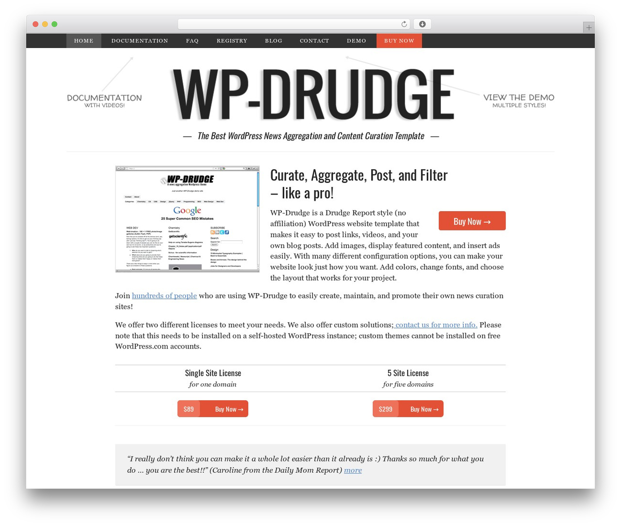 WP Soft Sell WordPress theme by PROPER Web Development - wpdrudge.com For Drudge Report Template