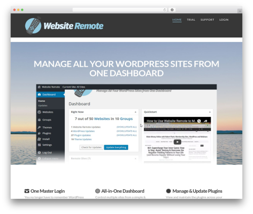Video player WordPress plugin - websiteremote.com