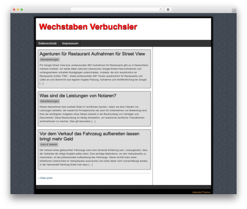 Asteroid theme WordPress - wechstaben-verbuchsler.de Asteroid theme WordPress - wechstaben-verbuchsler.de