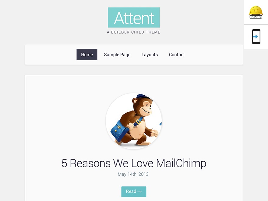Attent theme WordPress