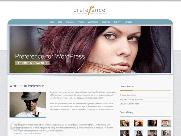 Best WordPress theme Preference Child