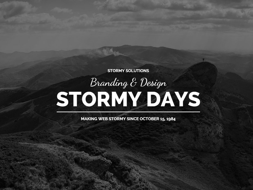 Best WordPress theme Stormday - Wordpress Theme by gljivec