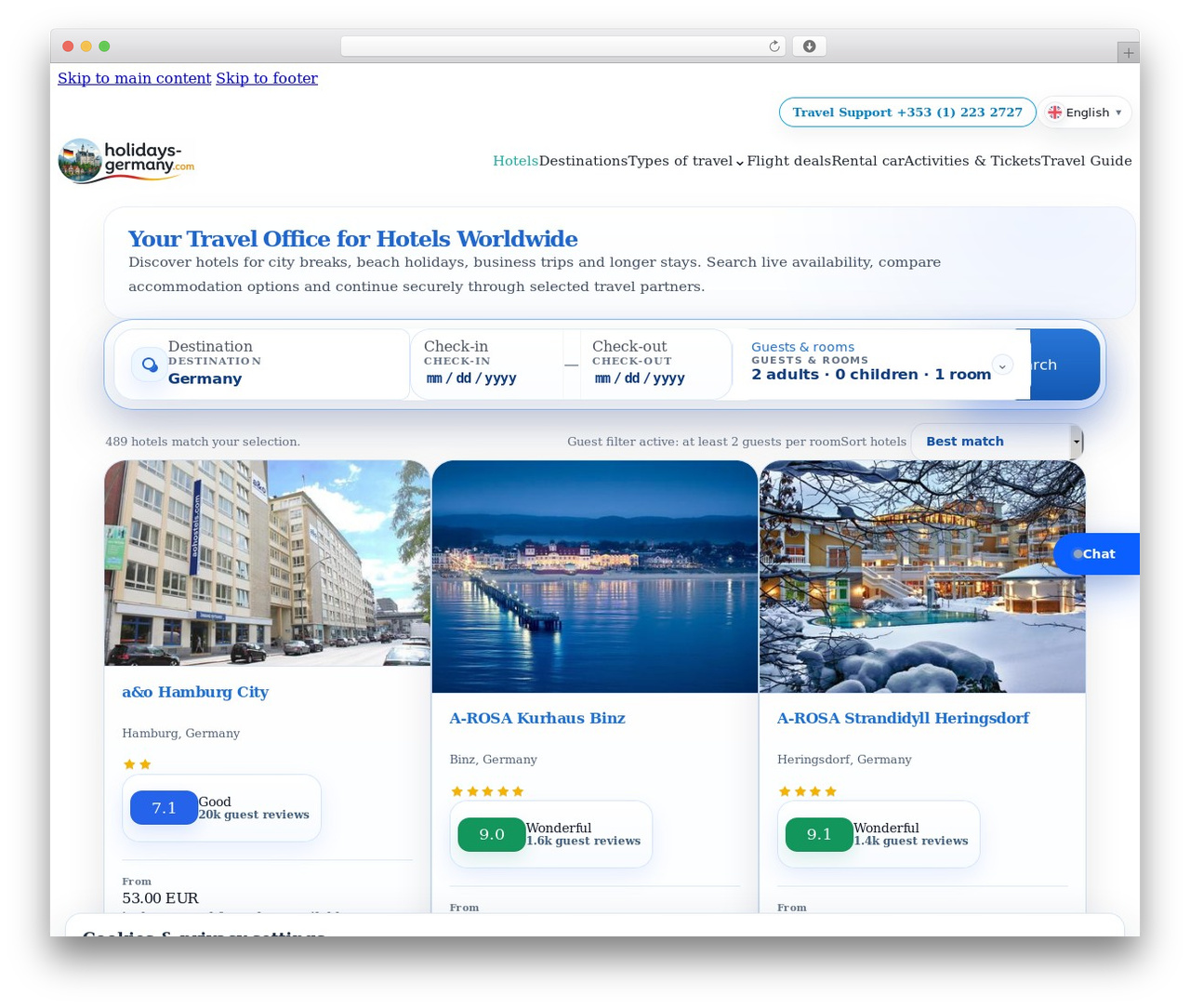 Bricks best WordPress theme - holidays-germany.com