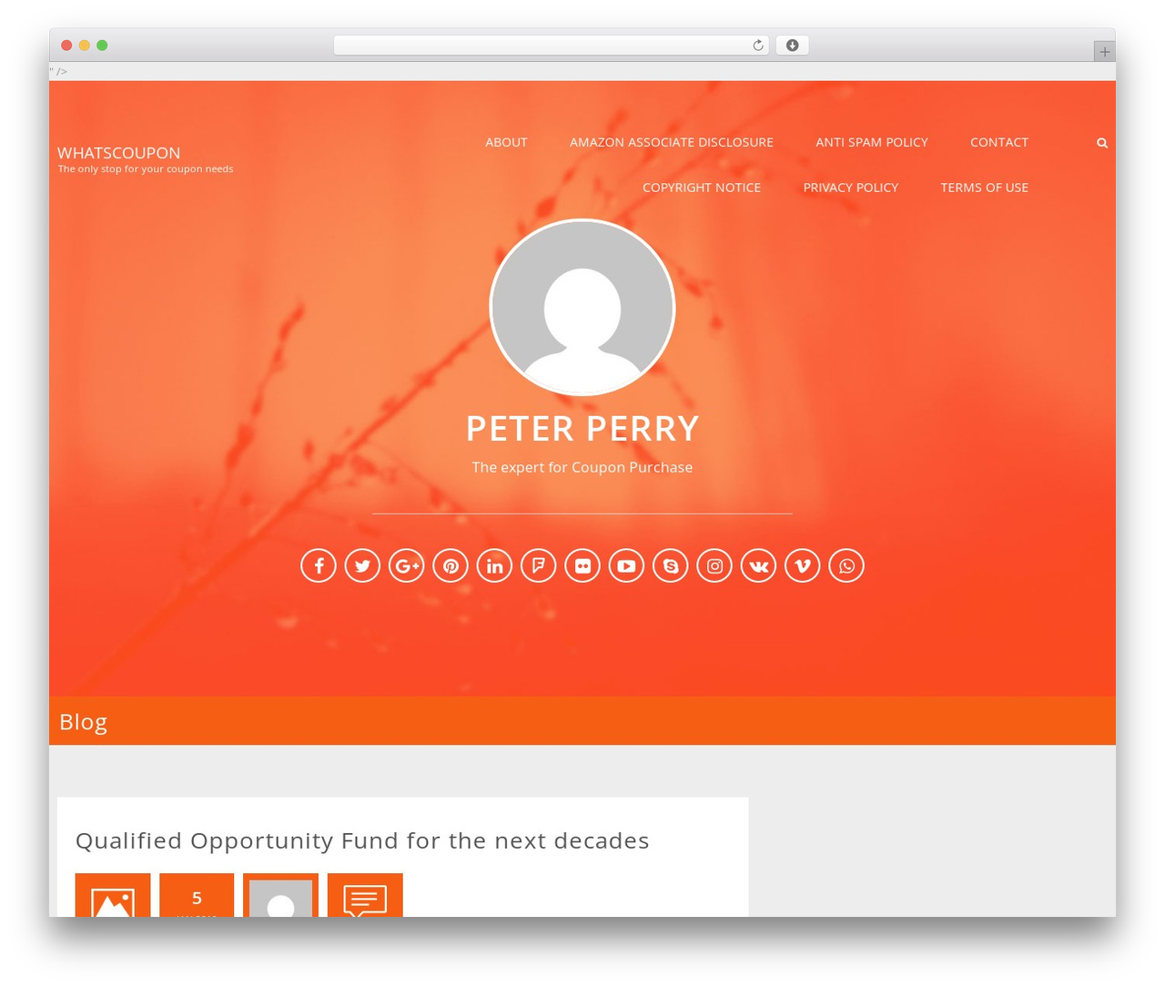 Convac Lite free WordPress theme - whatscoupon.com