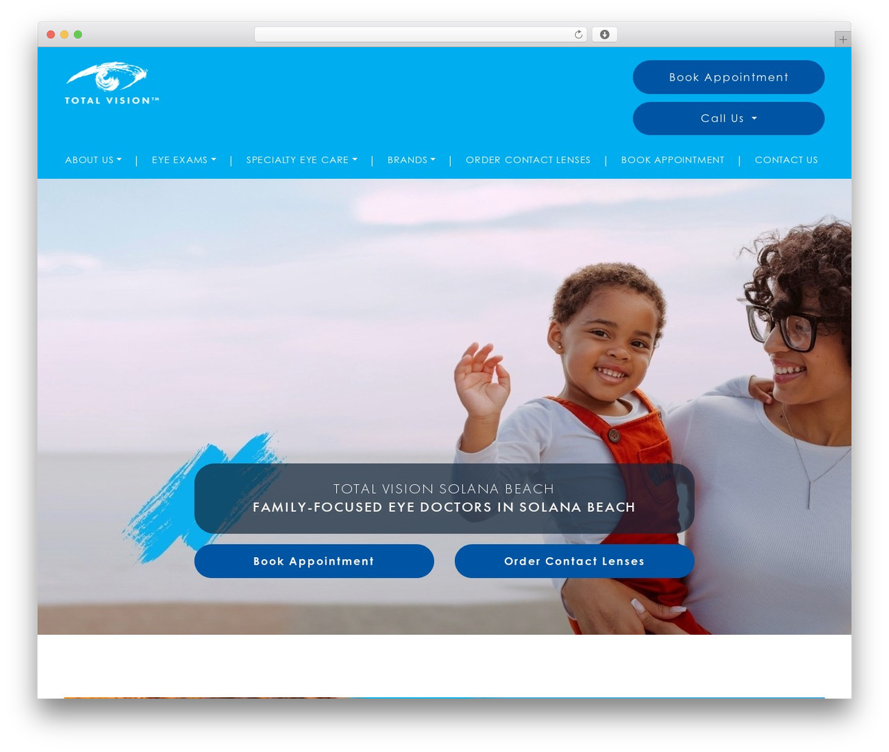 CustomStrap WordPress theme - totalvisionsolanabeach.com