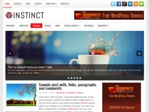 Instinct WordPress blog theme Instinct WordPress blog theme