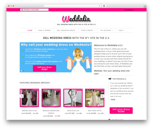 Maya Shop theme WordPress - weddalia.com/us