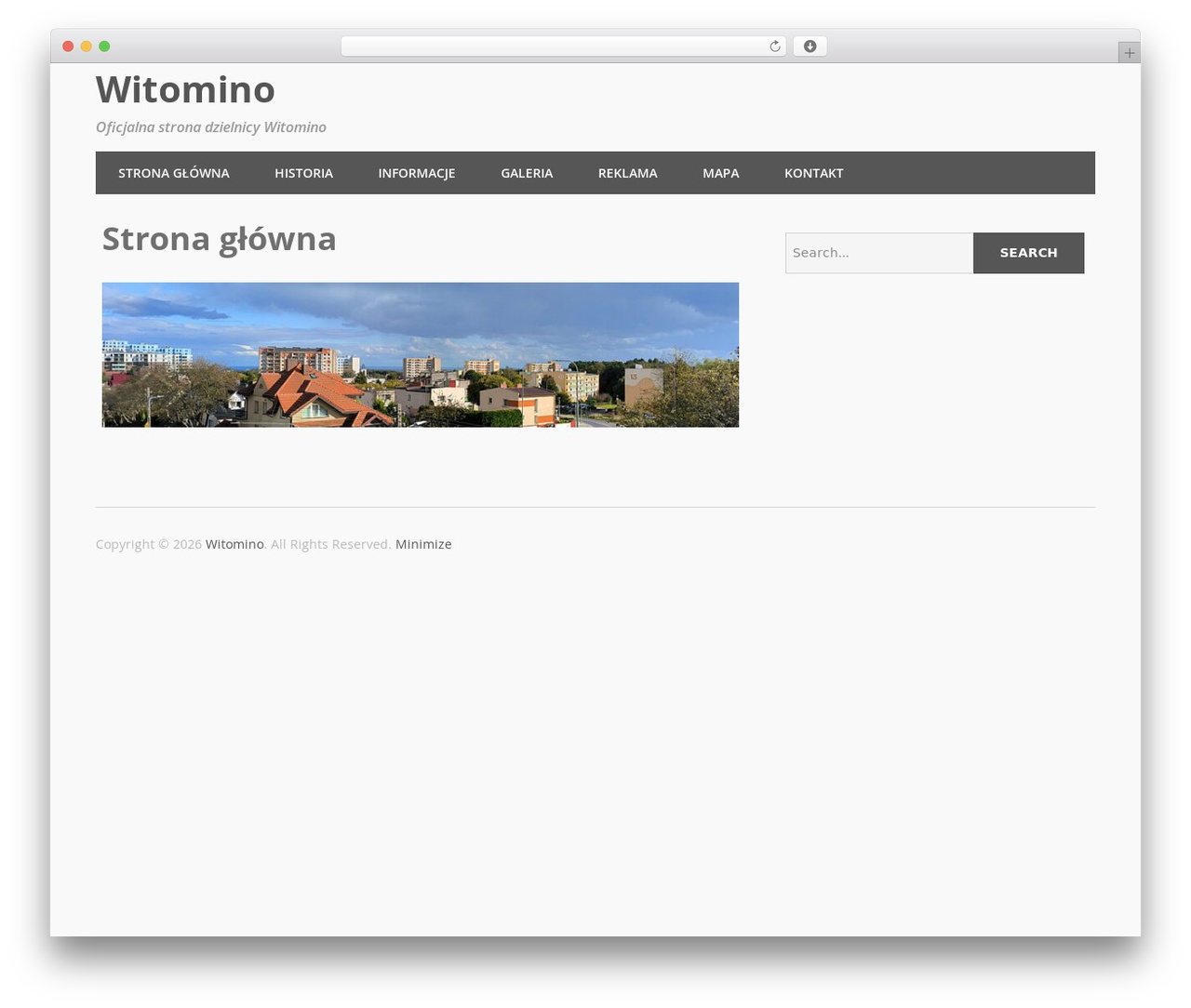 Minimize WordPress theme - witomino.com