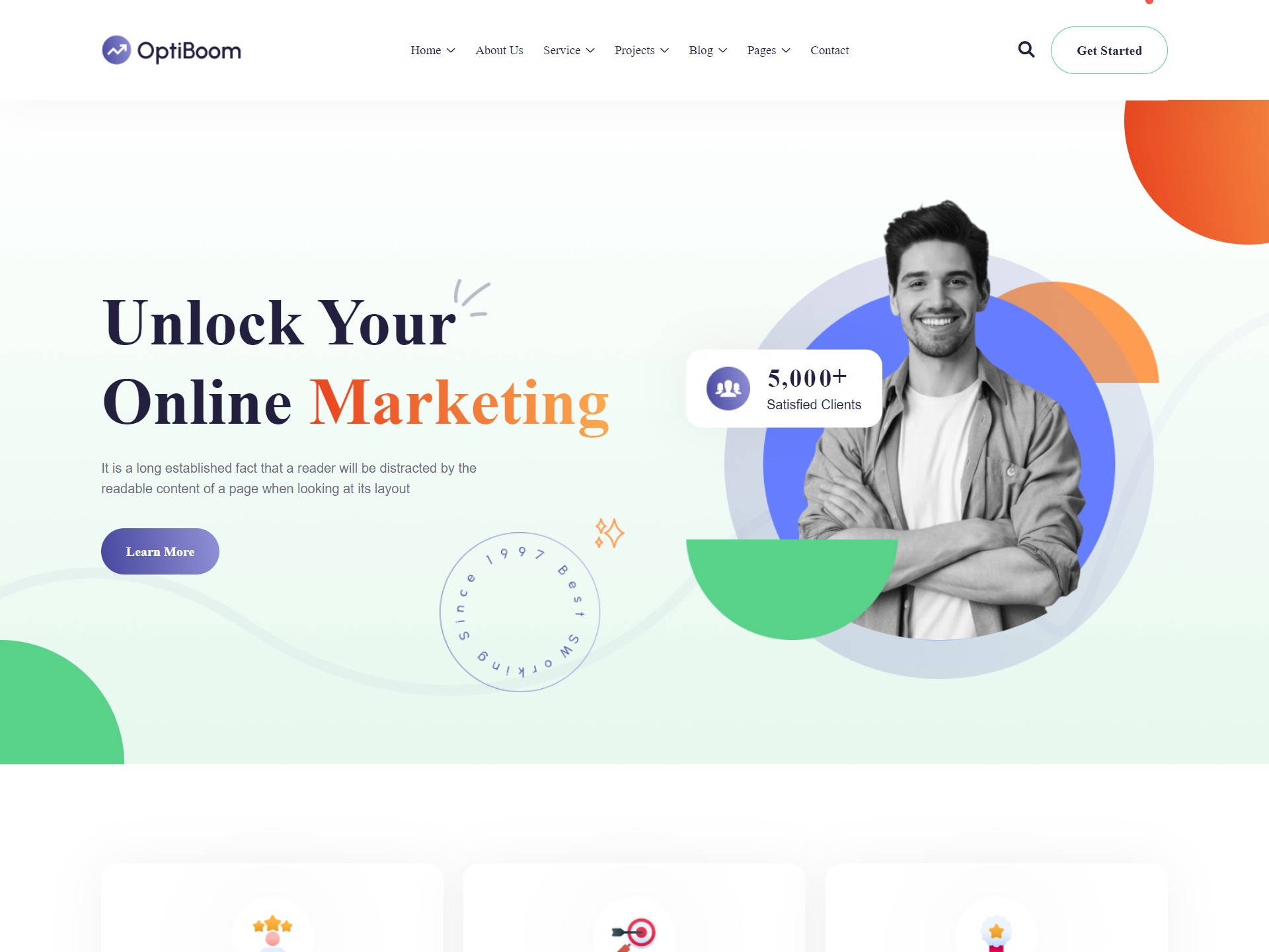 OptiBoom WordPress theme by RRdevs