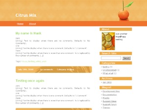 Orange Squash WordPress theme by Maruf Rahman