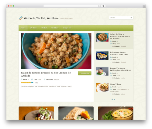 Petit WordPress theme - wecookweeatweshare.com
