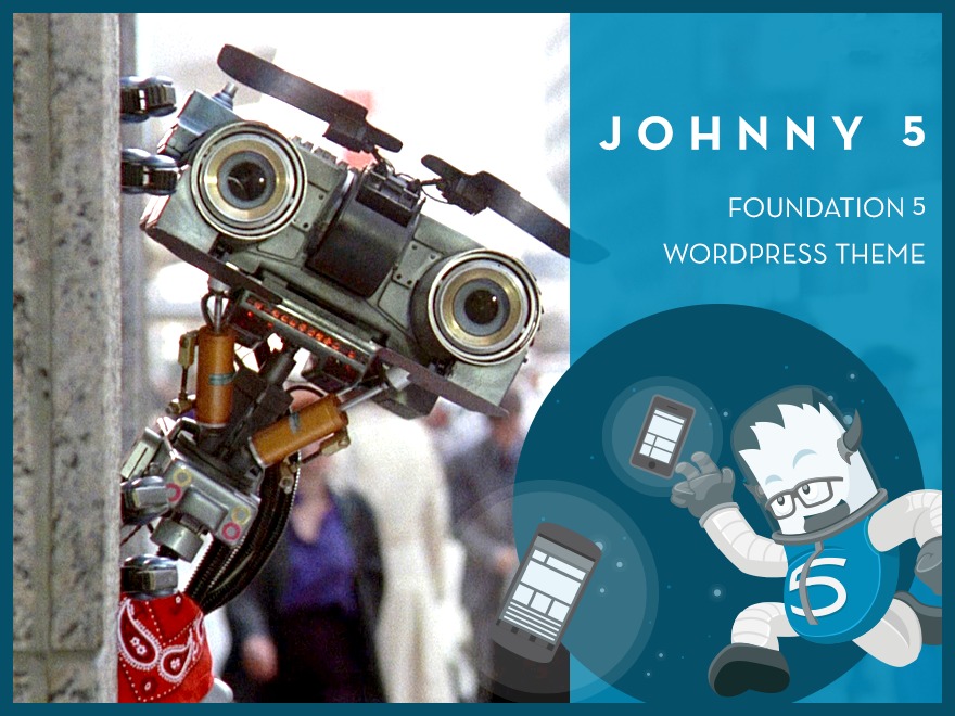 Theme WordPress Johnny 5 by Matt Rowland