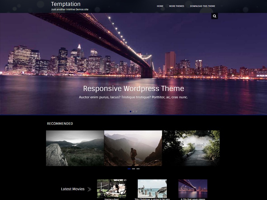 Temptation free WordPress theme