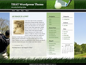 THATgolf Theme WordPress theme