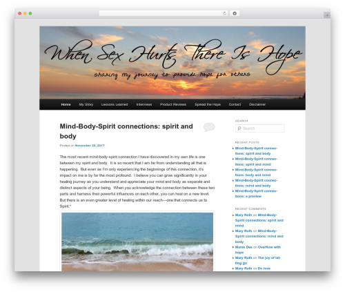 Twenty Eleven best WordPress theme - whensexhurtsthereishope.com