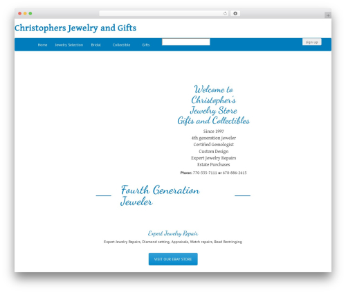 WordPress theme CDI - christophersjewelryandgifts.com