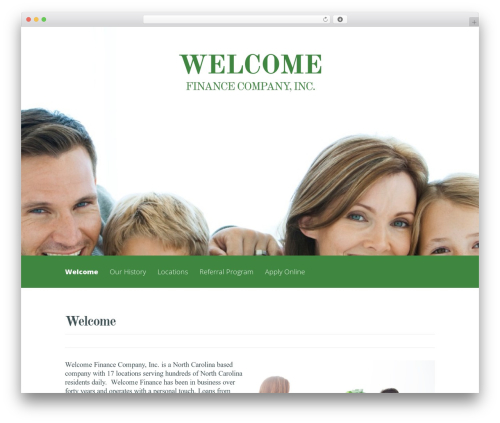 WordPress theme Harmony - wfcnc.com
