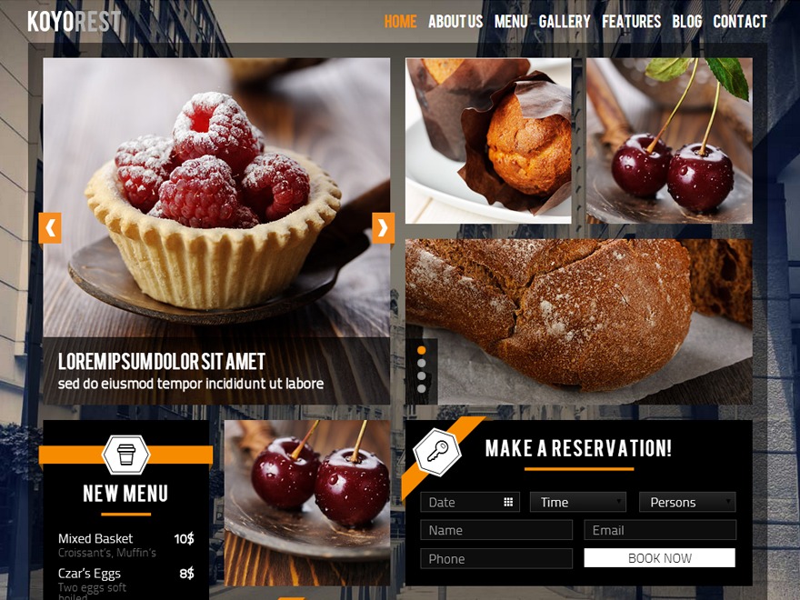 WordPress theme KoyoRest 2.0 Wordpress Theme