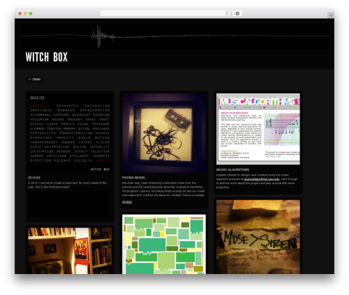 WordPress theme Shaken Grid - witchboxsound.com
