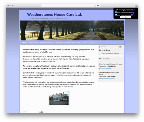 WordPress theme Weaver II - weatherstoneshouse.co.uk