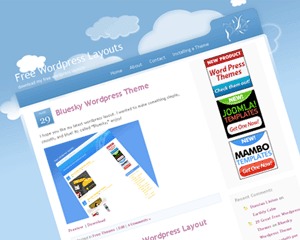 WP theme Fluffyclouds by Make Quick